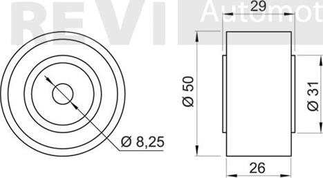 Trevi Automotive TA1613 - Poulie renvoi / transmission, courroie trapézoïdale à nervures cwaw.fr