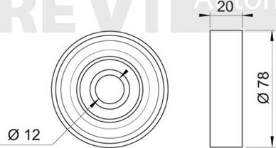 Trevi Automotive TA1833 - Poulie renvoi / transmission, courroie trapézoïdale à nervures cwaw.fr