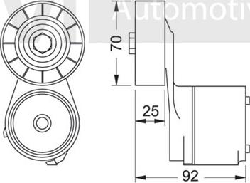 Trevi Automotive TA1242 - Tendeur de courroie, courroie trapézoïdale à nervures cwaw.fr