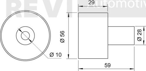 Trevi Automotive TD1430 - Poulie renvoi / transmission, courroie de distribution cwaw.fr