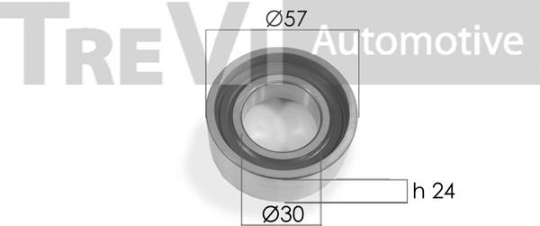 Trevi Automotive TD1506 - Poulie renvoi / transmission, courroie de distribution cwaw.fr