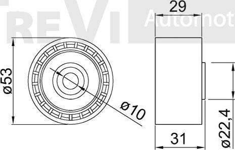 Trevi Automotive TD1603 - Poulie renvoi / transmission, courroie de distribution cwaw.fr