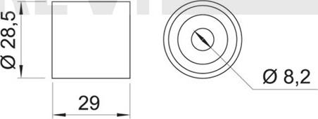 Trevi Automotive TD1015 - Poulie renvoi / transmission, courroie de distribution cwaw.fr