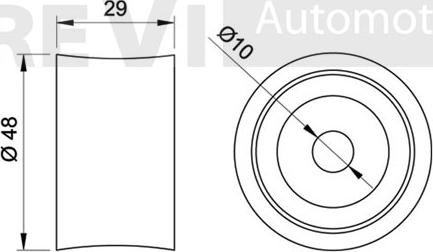 Trevi Automotive TD1190 - Poulie renvoi / transmission, courroie de distribution cwaw.fr