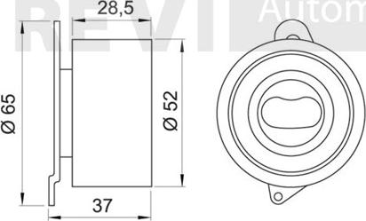 Trevi Automotive TD1144 - Poulie-tendeur, courroie de distribution cwaw.fr