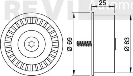 Trevi Automotive TD1121 - Poulie renvoi / transmission, courroie de distribution cwaw.fr