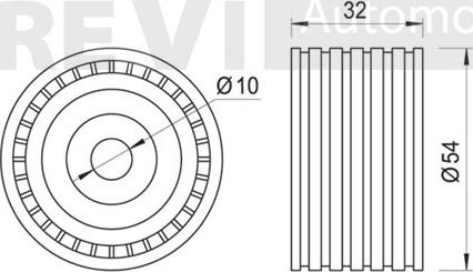 Trevi Automotive TD1377 - Poulie renvoi / transmission, courroie de distribution cwaw.fr