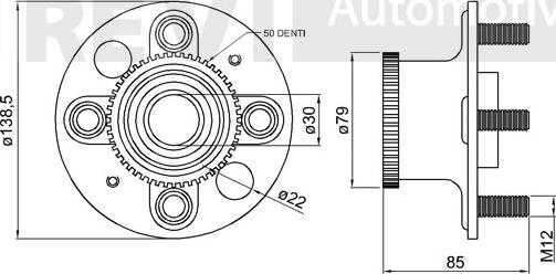 Trevi Automotive WB1994 - Kit de roulements de roue cwaw.fr