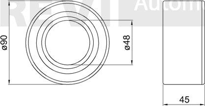 Trevi Automotive WB1908 - Kit de roulements de roue cwaw.fr