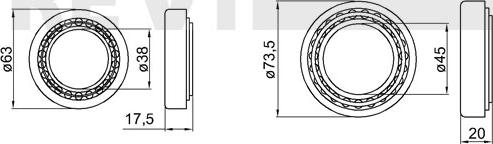 Trevi Automotive WB1466 - Kit de roulements de roue cwaw.fr