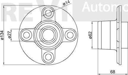 Trevi Automotive WB1415 - Kit de roulements de roue cwaw.fr