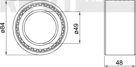 Trevi Automotive WB1542 - Kit de roulements de roue cwaw.fr