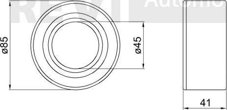 Trevi Automotive WB1557 - Kit de roulements de roue cwaw.fr