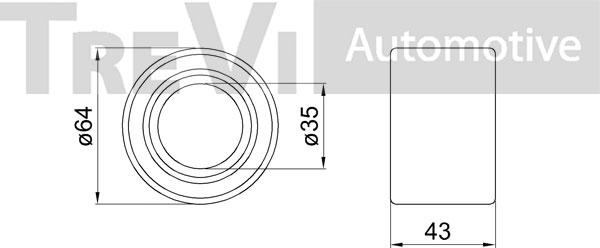 Trevi Automotive WB1055 - Kit de roulements de roue cwaw.fr