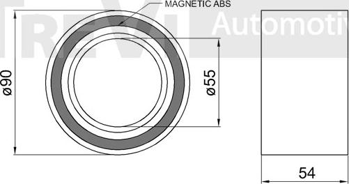 Trevi Automotive WB1032 - Kit de roulements de roue cwaw.fr