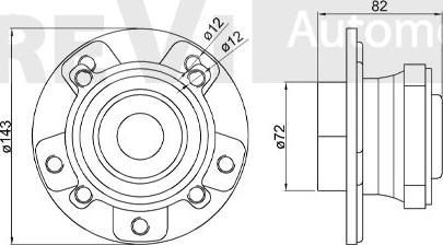 Trevi Automotive WB1156 - Kit de roulements de roue cwaw.fr