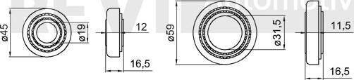 Trevi Automotive WB1390 - Kit de roulements de roue cwaw.fr