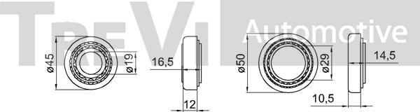 Trevi Automotive WB1348 - Kit de roulements de roue cwaw.fr