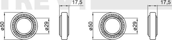 Trevi Automotive WB1228 - Kit de roulements de roue cwaw.fr