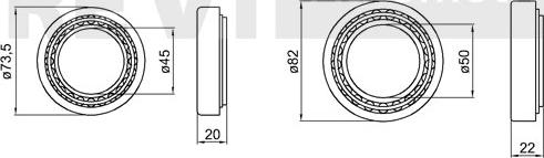 Trevi Automotive WB1745 - Kit de roulements de roue cwaw.fr