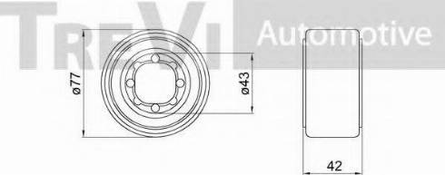 Trevi Automotive WB2475 - Kit de roulements de roue cwaw.fr