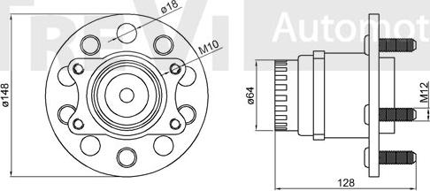 Trevi Automotive WB2311 - Kit de roulements de roue cwaw.fr