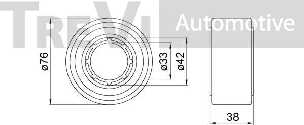 Trevi Automotive WB2279 - Kit de roulements de roue cwaw.fr