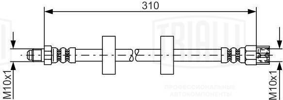 Trialli BF 4505 - Flexible de frein cwaw.fr