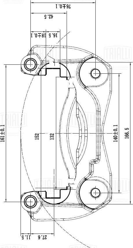 Trialli CF 012070 - Kit de réparation, étrier de frein cwaw.fr