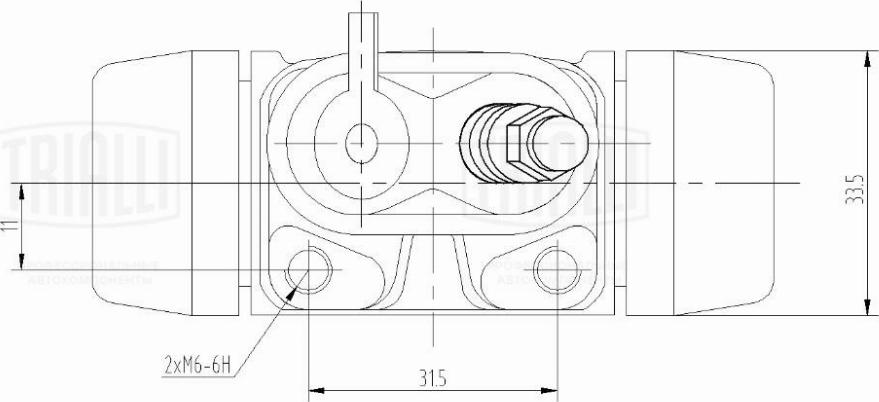 Trialli CF 084201 - Cylindre de roue cwaw.fr