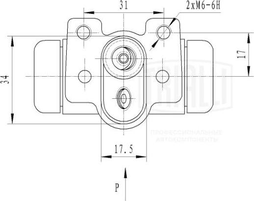 Trialli CF 2548 - Cylindre de roue cwaw.fr