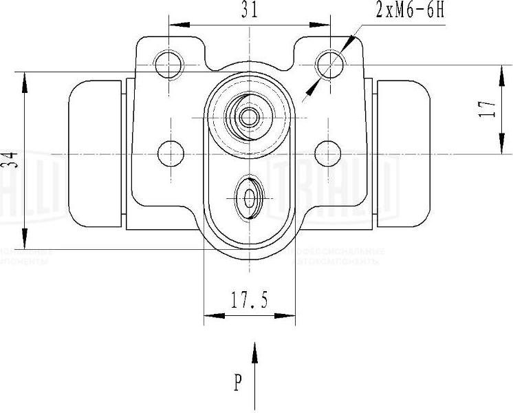 Trialli CF 2547 - Cylindre de roue cwaw.fr