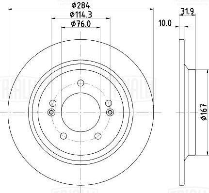 Trialli DF 073113 - Disque de frein cwaw.fr