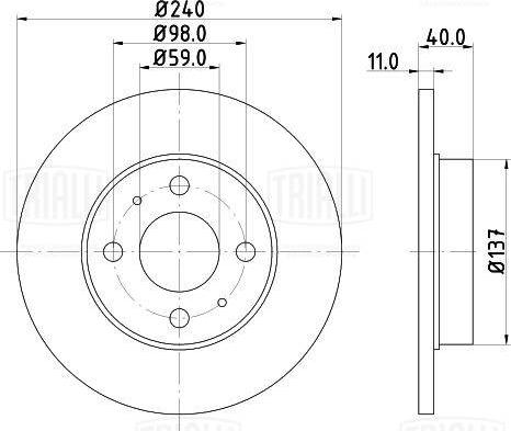 Trialli DF 190509 - Disque de frein cwaw.fr