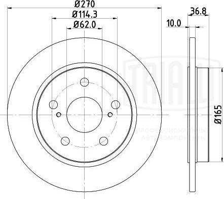 Trialli DF 190108 - Disque de frein cwaw.fr