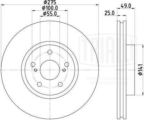 Trialli DF 190107 - Disque de frein cwaw.fr