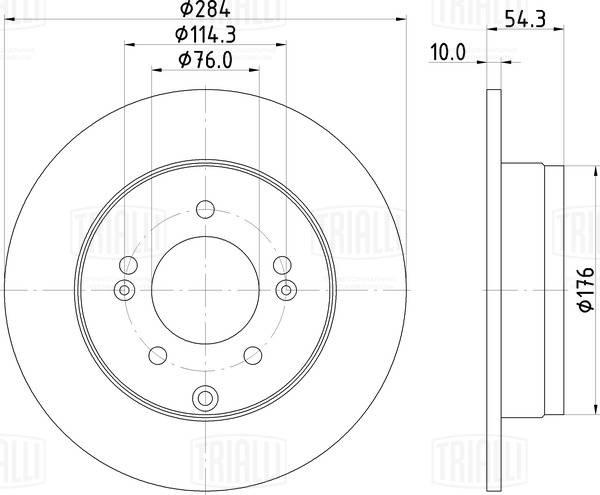 Trialli DF 190128 - Disque de frein cwaw.fr