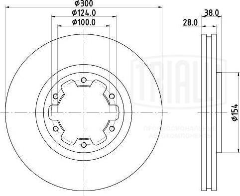 Trialli DF 140122 - Disque de frein cwaw.fr