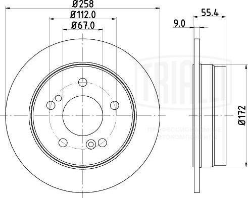 Trialli DF 150116 - Disque de frein cwaw.fr