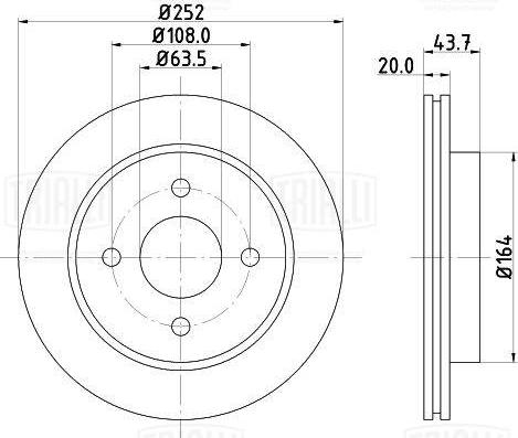 Trialli DF 170120 - Disque de frein cwaw.fr