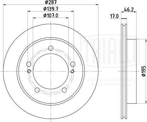 Trialli DF 240106 - Disque de frein cwaw.fr