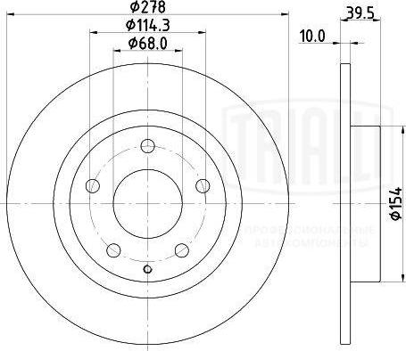 Trialli DF 250116 - Disque de frein cwaw.fr