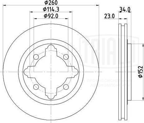 Trialli DF 230104 - Disque de frein cwaw.fr