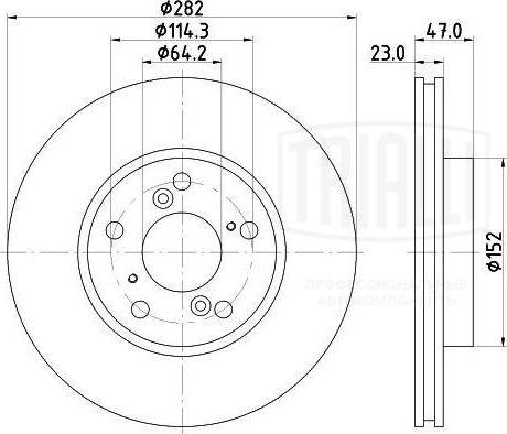 Trialli DF 230105 - Disque de frein cwaw.fr