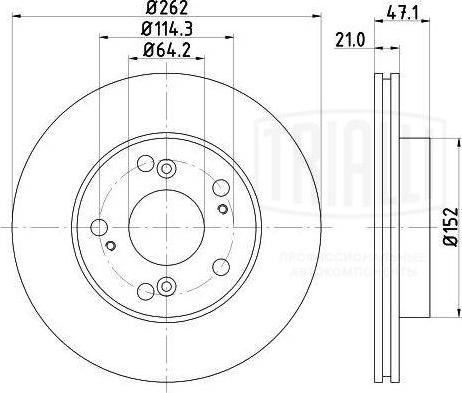 Trialli DF 230107 - Disque de frein cwaw.fr