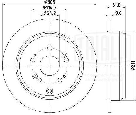 Trialli DF 230116 - Disque de frein cwaw.fr