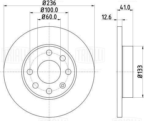 Trialli DF 270118 - Disque de frein cwaw.fr