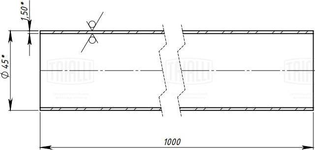 Trialli EMC 0145 - Tuyau d'échappement, universel cwaw.fr