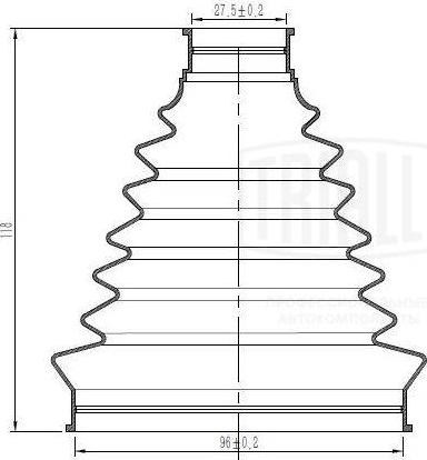 Trialli FG 1413 - Joint-soufflet, arbre de commande cwaw.fr