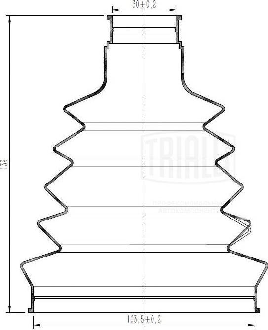 Trialli FG 1026 - Joint-soufflet, arbre de commande cwaw.fr